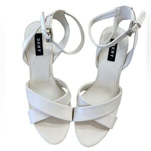 DKNY White Women’s Heeled Sandals Size 8